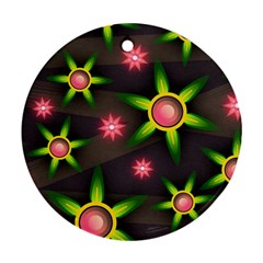 Non Seamless Pattern Background Ornament (round)