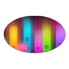 Abstract Background Colorful Oval Magnet by Pakrebo