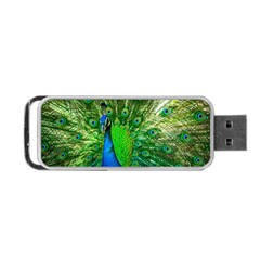 Peacock Peafowl Pattern Plumage Portable Usb Flash (two Sides) by Pakrebo