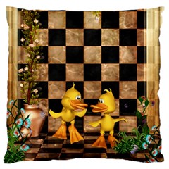 Cute Little Ducks Standard Flano Cushion Case (two Sides) by FantasyWorld7