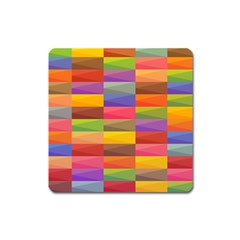 Abstract Background Geometric Square Magnet by Mariart