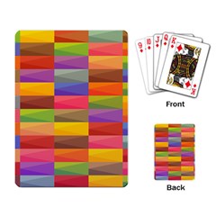 Abstract Background Geometric Playing Cards Single Design