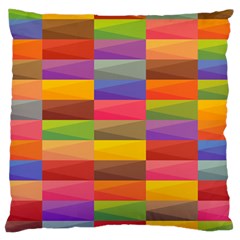 Abstract Background Geometric Large Cushion Case (two Sides)