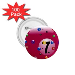 Billiard Ball Ball Game Pink 1 75  Buttons (100 Pack)  by HermanTelo