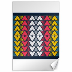 Background Colorful Geometric Unique Canvas 24  X 36  by HermanTelo