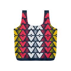 Background Colorful Geometric Unique Full Print Recycle Bag (s)