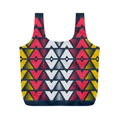 Background Colorful Geometric Unique Full Print Recycle Bag (m)