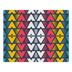 Background Colorful Geometric Unique Double Sided Flano Blanket (large) 