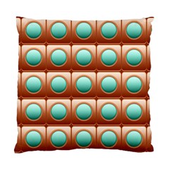 Abstract Circle Square Standard Cushion Case (two Sides) by HermanTelo