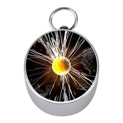 Abstract Exploding Design Mini Silver Compasses by HermanTelo
