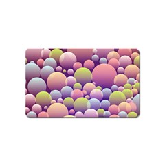 Abstract Background Circle Bubbles Magnet (name Card) by HermanTelo