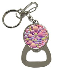 Abstract Background Circle Bubbles Bottle Opener Key Chain by HermanTelo