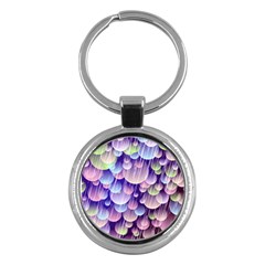 Abstract Background Circle Bubbles Space Key Chain (round) by HermanTelo