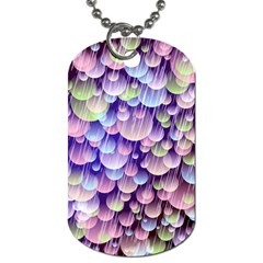 Abstract Background Circle Bubbles Space Dog Tag (two Sides) by HermanTelo