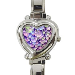 Abstract Background Circle Bubbles Space Heart Italian Charm Watch by HermanTelo