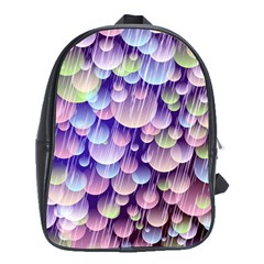 Abstract Background Circle Bubbles Space School Bag (xl)