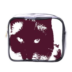 Cat Nature Design Animal Skin Pink Mini Toiletries Bag (one Side) by HermanTelo