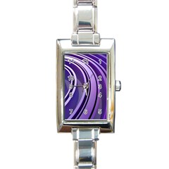 Circle Concentric Render Metal Rectangle Italian Charm Watch by HermanTelo