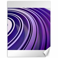 Circle Concentric Render Metal Canvas 12  X 16  by HermanTelo