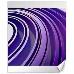 Circle Concentric Render Metal Canvas 16  X 20  by HermanTelo