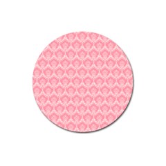 Damask Floral Design Seamless Magnet 3  (round) by HermanTelo