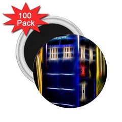 Famous Blue Police Box 2 25  Magnets (100 Pack)  by HermanTelo