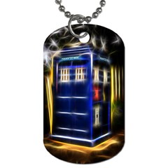 Famous Blue Police Box Dog Tag (one Side) by HermanTelo