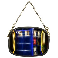 Famous Blue Police Box Chain Purse (one Side) by HermanTelo