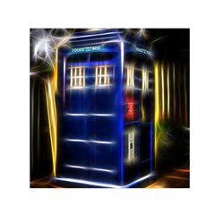 Famous Blue Police Box Small Satin Scarf (square)