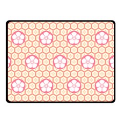 Floral Design Seamless Wallpaper Double Sided Fleece Blanket (small) 