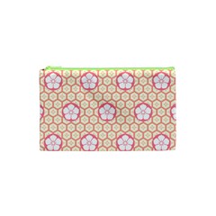 Floral Design Seamless Wallpaper Cosmetic Bag (xs) by HermanTelo