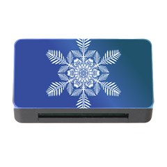 Flake Crystal Snow Winter Ice Memory Card Reader With Cf by HermanTelo