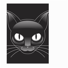 Grey Eyes Kitty Cat Large Garden Flag (two Sides)