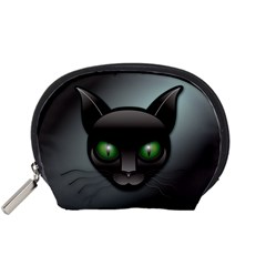 Green Eyes Kitty Cat Accessory Pouch (small)