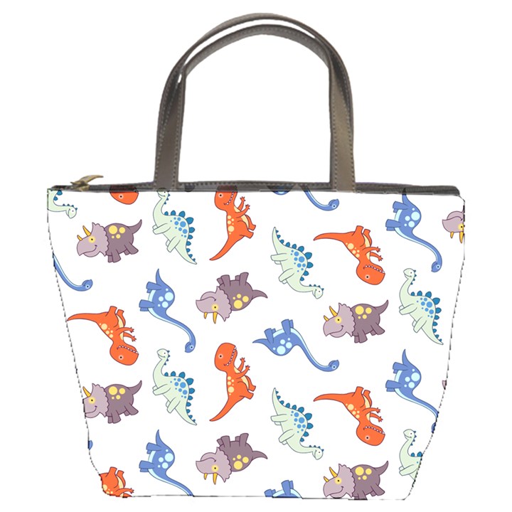 Pattern Dinosaurs Bucket Bag