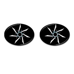 Star Sky Design Decor Cufflinks (oval) by HermanTelo