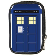 Tardis Doctor Who Time Travel Compact Camera Leather Case by HermanTelo