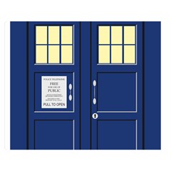 Tardis Doctor Who Time Travel Double Sided Flano Blanket (medium) 
