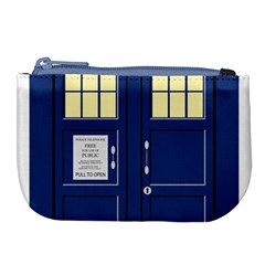 Tardis Doctor Who Time Travel Large Coin Purse