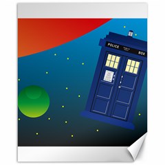 Tardis Doctor Time Travel Canvas 16  X 20  by HermanTelo