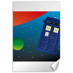 Tardis Doctor Time Travel Canvas 24  X 36  by HermanTelo