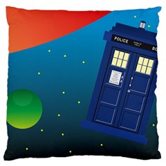 Tardis Doctor Time Travel Standard Flano Cushion Case (one Side)