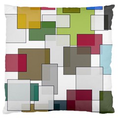 Wallpaper Texture Plaid Large Cushion Case (Two Sides)