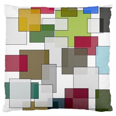 Wallpaper Texture Plaid Large Flano Cushion Case (One Side)