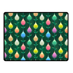 Tulips Seamless Pattern Background Double Sided Fleece Blanket (small) 