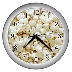 Popcorn Wall Clock (silver) by TheAmericanDream