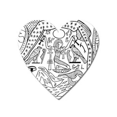 Egyptian Hieroglyphics History Seb Heart Magnet