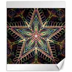 Star Mandala Pattern Design Doodle Canvas 8  X 10  by Pakrebo