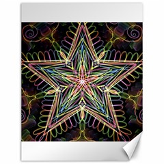 Star Mandala Pattern Design Doodle Canvas 12  X 16  by Pakrebo