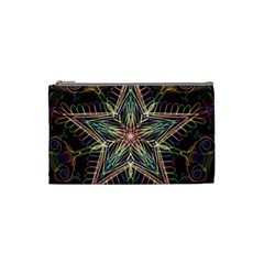 Star Mandala Pattern Design Doodle Cosmetic Bag (small) by Pakrebo